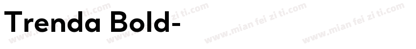 Trenda Bold字体转换